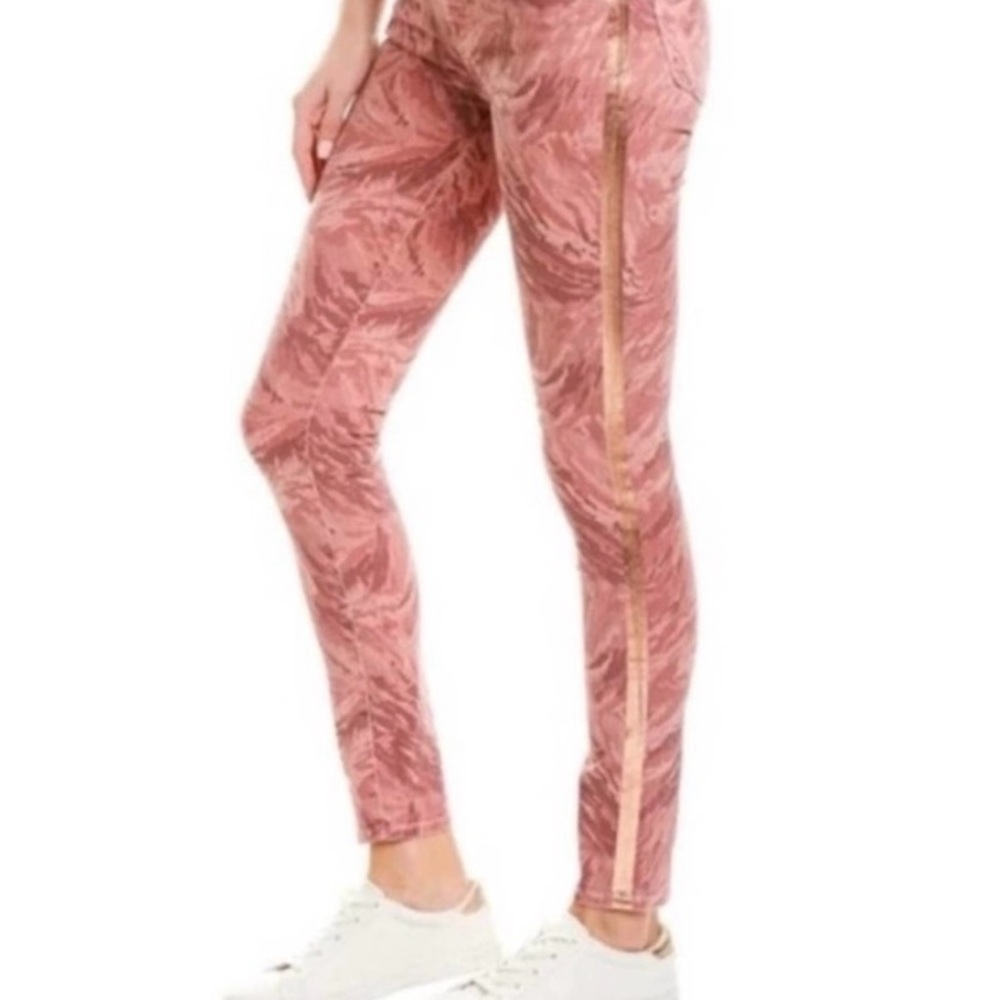 J Brand Women's Pink Jeans with Gold Stripe, size 25